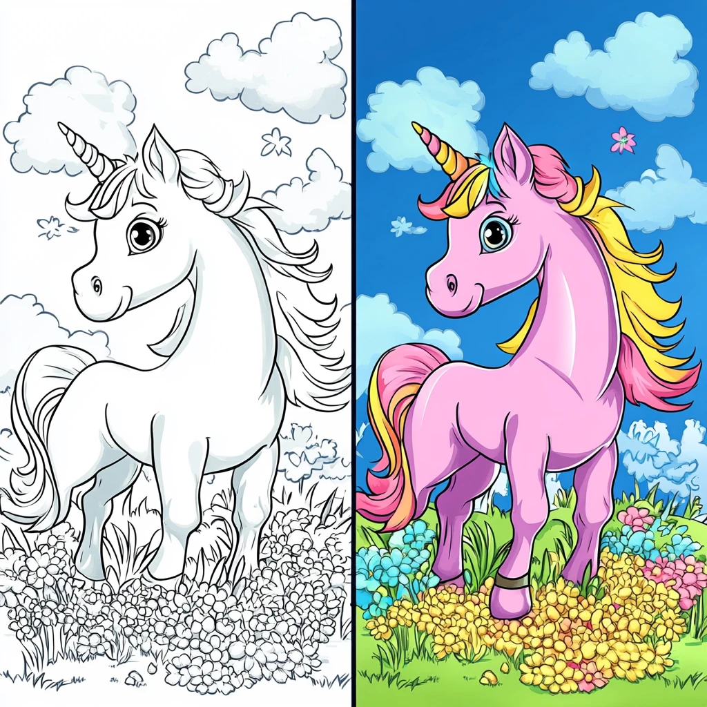 Unicorn Coloring Pages Featured Image enhanced