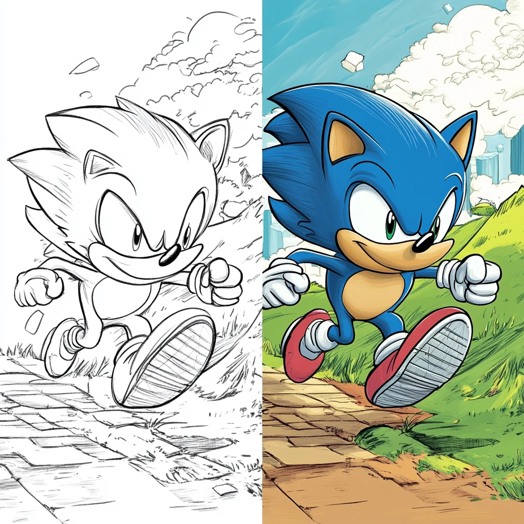 Free Printable Sonic Coloring Pages